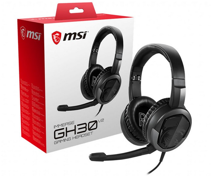 MSI發布Immerse GH30 V2新款耳機：低調黑魔龍