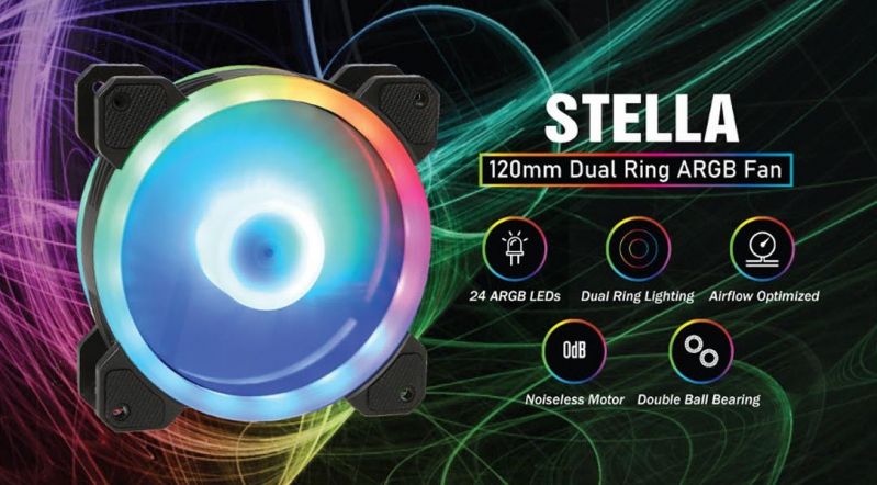 GELID推出STELLA RGB機殼風扇