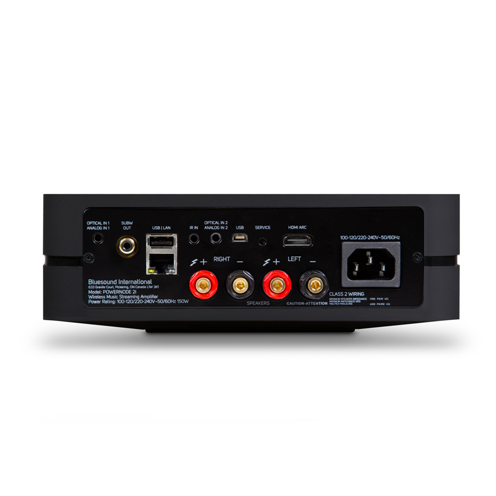 BLUESOUND：POWERNODE 2i 無線串流音樂擴大機 (HDMI)(黑色)