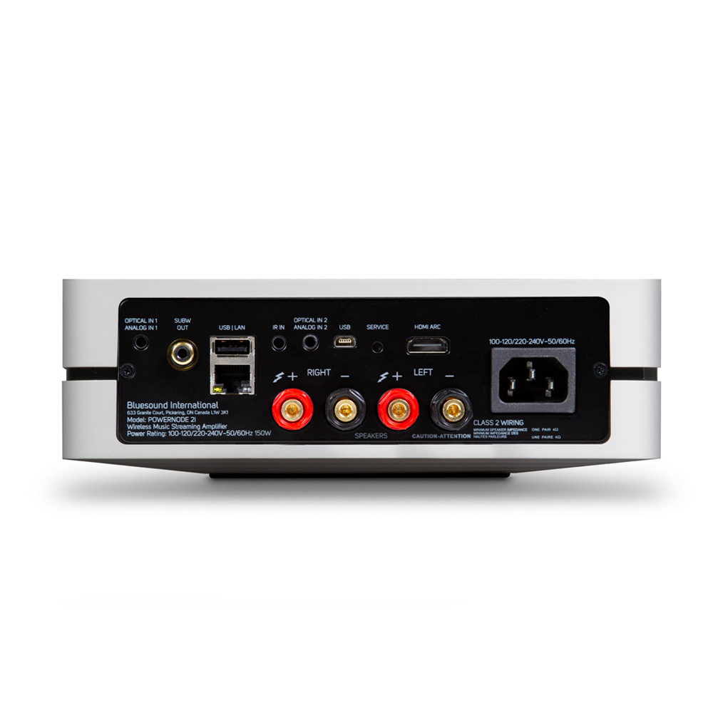 BLUESOUND：POWERNODE 2i 無線串流音樂擴大機 (HDMI)(白色)