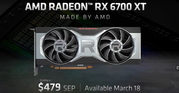 AMD Radeon RX 6700 XT新卡報到，瞄準2K解析