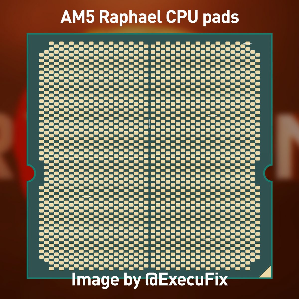 AMD Zen4 Raphael 架構處理器接點曝光, AM5